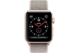 Apple Watch Series 3 GPS + Cellular Smartwatch (Pink Strap, 38mm)