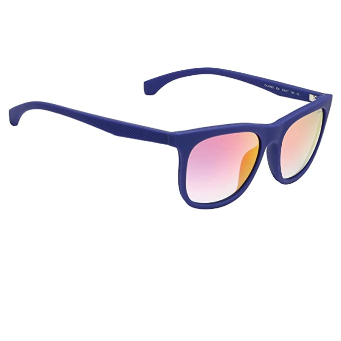 Calvin Klein Jeans Mirrored Wayfarer Unisex Sunglasses - ( CKJ 818 426 53 S |53| Red Color Lens ) - Image 3